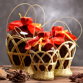 竹篮2斤5斤10斤酒瓶非宜兴土陶婚庆酒坛手抓瓶可做花器陶瓷摆件1