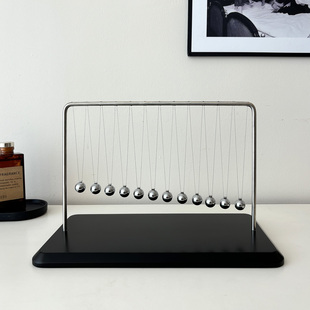 牛顿摆球物理科学单摆波工位稳定情绪解压桌面高档家居办公室摆件