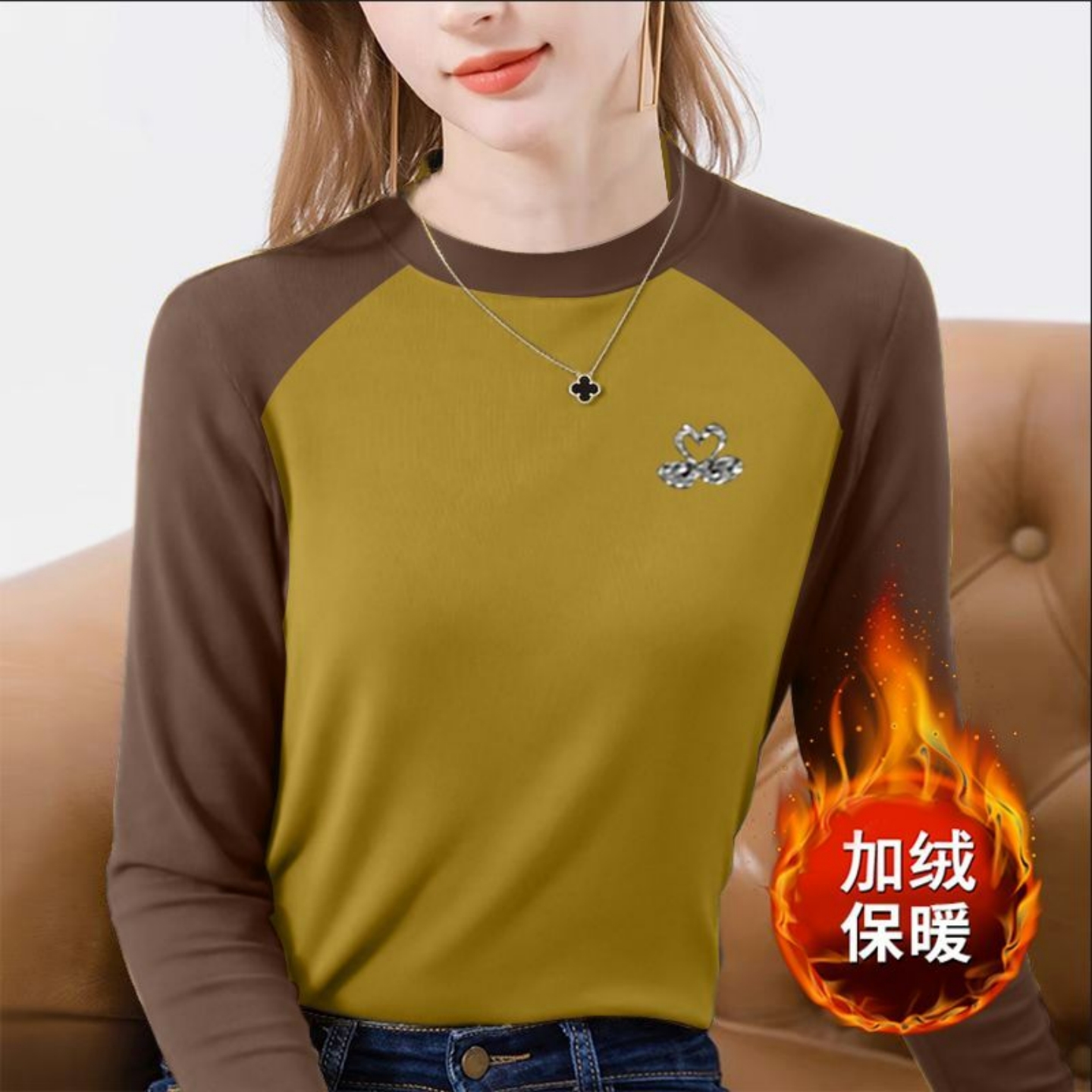 2025新款德绒打底衫大码内搭