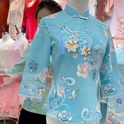 夏季新款韩版改良旗袍上衣女