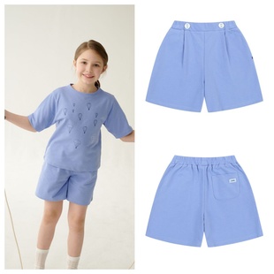 100 童装 165 2025春夏儿童中大童紫色宽松短裤 been韩国直邮代购