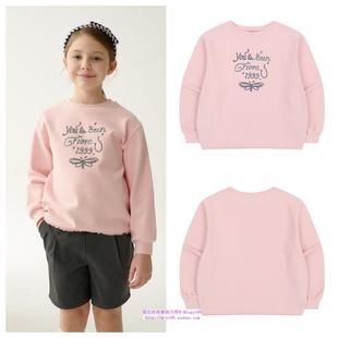 100 T恤童装 165 2025春秋儿童粉色休闲套头长袖 been韩国直邮代购