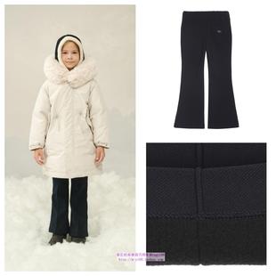 100 休闲童装 165 2024秋冬儿童海军蓝加绒喇叭裤 been韩国直邮代购