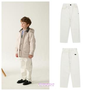 100 童装 165 2025春秋儿童中大童象牙白牛仔裤 been韩国直邮代购