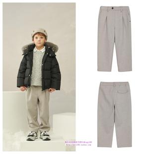 100 童装 165 2024秋冬儿童中大童米色舒适长裤 been韩国直邮代购