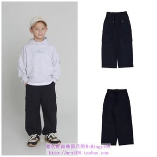 子110 裤 165 2023春秋儿童中大童黑色舒适休闲工装 been韩国代购