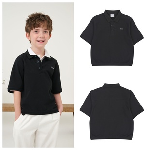 T恤童装 POLO套头短袖 2025春夏儿童黑色百搭时尚 been韩国直邮代购