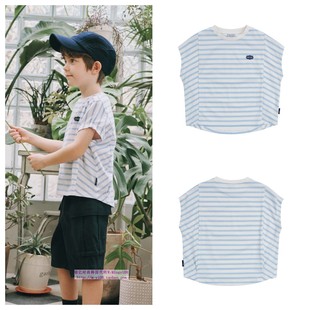 110 T恤童装 165 2024夏儿童条纹圆领宽松套头休闲短袖 been韩国代购