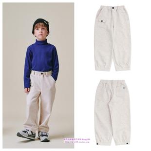 100 童装 165 2024秋春儿童中大童米色休闲运动裤 been韩国直邮代购