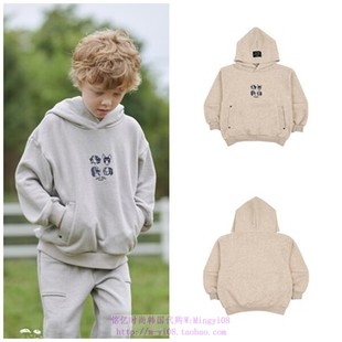 100 卫衣童装 110 2023秋春儿童米色休闲连帽套头长袖 been韩国代购