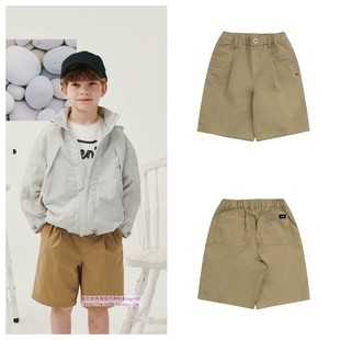 100 been韩国代购 童装 休闲纯色短裤 165 2024夏儿童中大童米色薄款