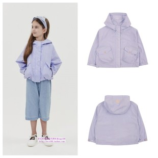 100 外套童装 130 2023春秋儿童紫色连帽休闲开衫 been韩国代购