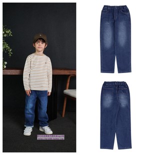 110 童装 165 2024秋春儿童中大童蓝色休闲牛仔长裤 been韩国代购
