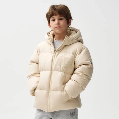 marithe kids韩国代购2024冬儿童保暖鹅绒短款羽绒服外套120-130