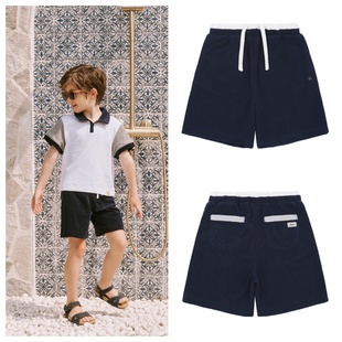 100 童装 165 2025夏儿童海军蓝百搭休闲宽松短裤 been韩国直邮代购