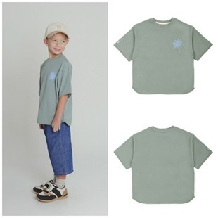 100 T恤上衣童装 130 2023春夏儿童男孩卡其休闲短袖 been韩国代购