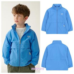 100 外套童装 165 2025春秋儿童蓝色连帽拉链休闲长袖 been韩国代购