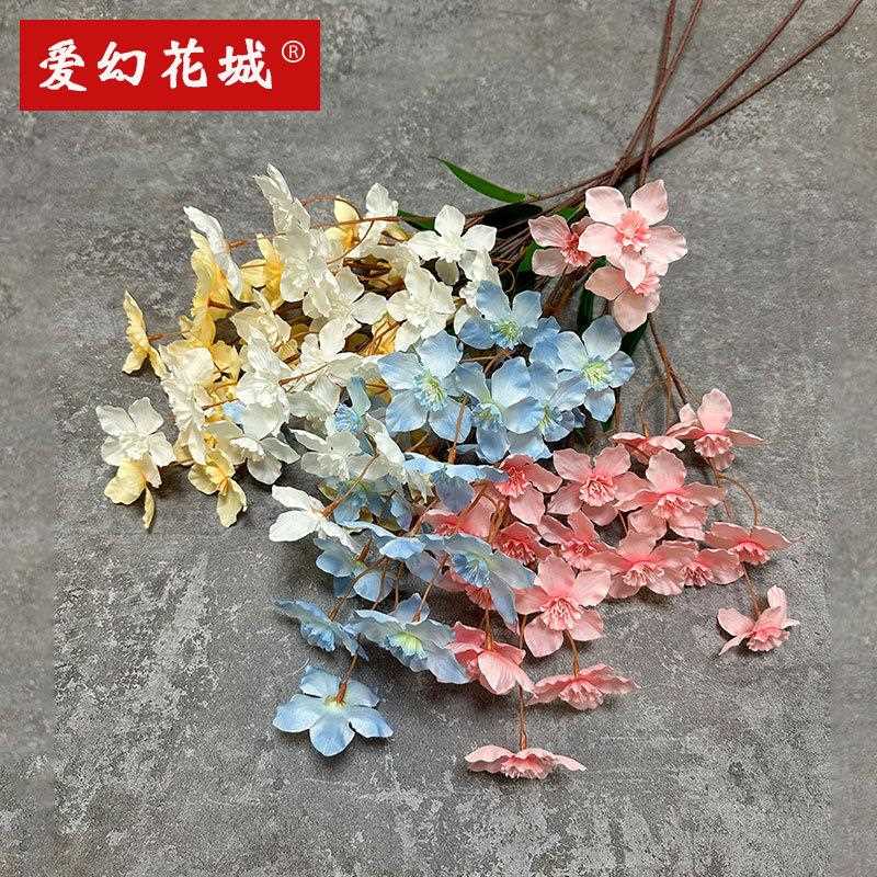 婚庆仿真花婚礼堂假花路引吊顶水仙花家居拍摄道具茶几客厅