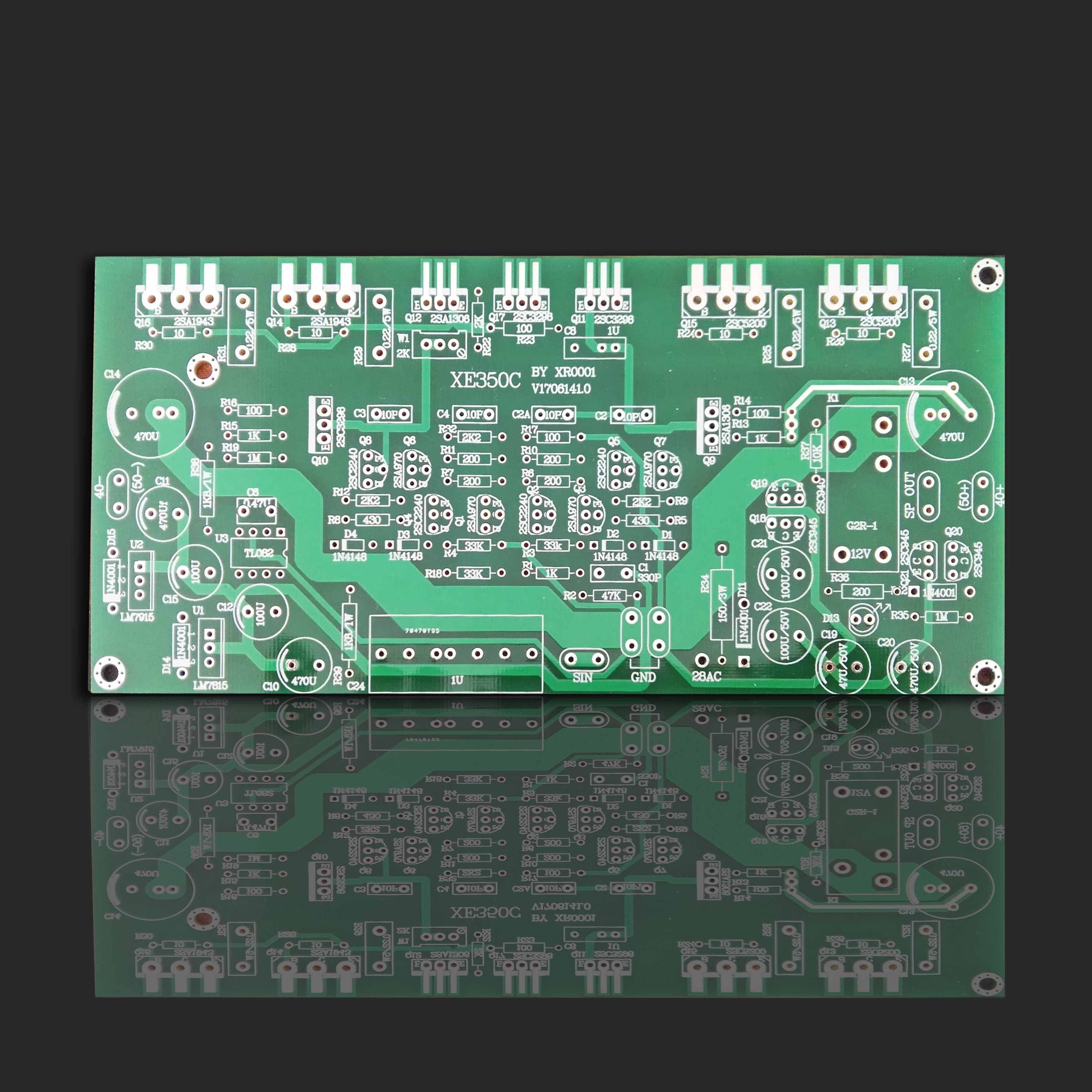 金噪子后级功放板PCB甲类电路板