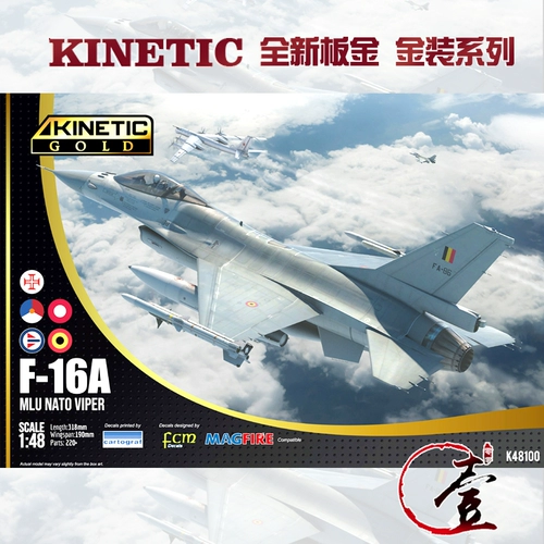 ① Tianli New Board Gold K48100 1/48 F-16A Fighter Spot Spot
