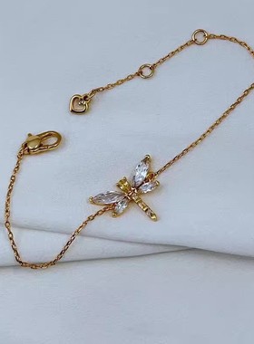 女黄铜小众设计田园风高级感微镶