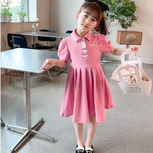 女童百褶裙2025新款 女童裙子甜美连衣裙公主裙 时尚 夏季