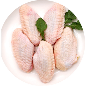大鸡翅中冷冻鸡中翅生鲜奥尔良炸鸡翅膀肉食烧烤食材4斤批发