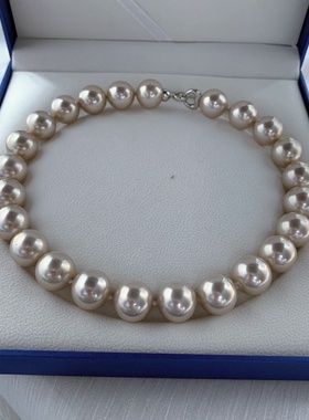 母贝珍珠美拉德色系项链耳钉