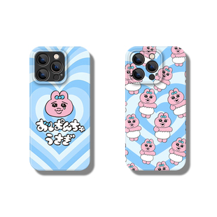 可爱opanchu粉色内裤兔适用苹果16promax手机壳iPhone15少女14菲林硬壳13保护套12华为mate荣耀oppo小米vivo