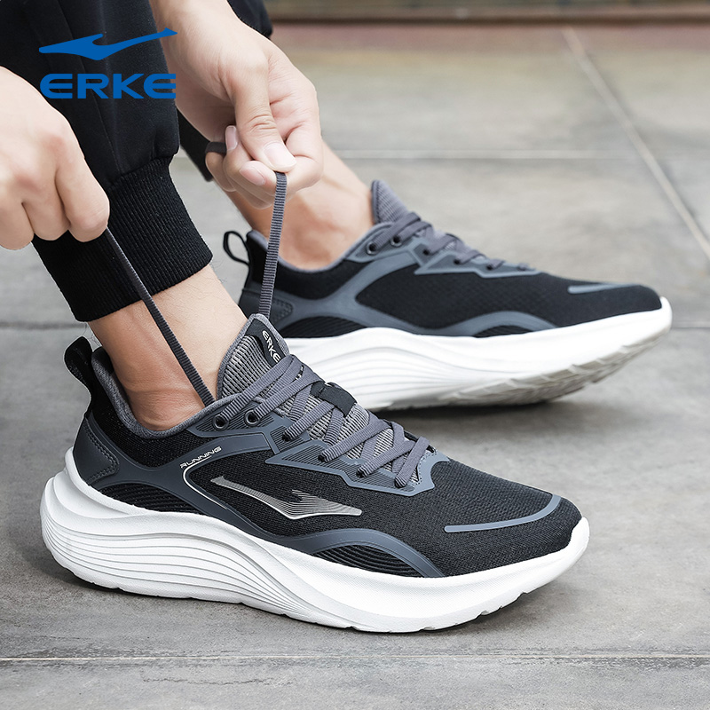 鸿星尔克男鞋运动鞋网面跑步鞋