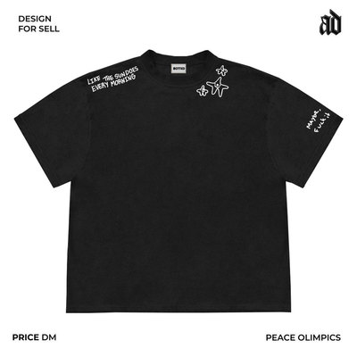 Mottled斑驳 只做美式复古重磅 学院风文艺高级 设计感情侣短袖