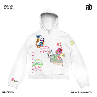 厚重感！亚文化版型！连帽卫衣甜酷梦幻涂鸦街头风软萌感潮酷治愈