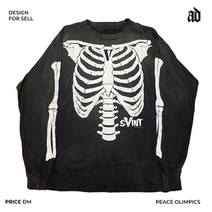 Mottled斑驳 重磅小领口  猎奇高街美潮青春风学生古着感长袖T恤