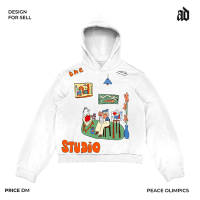 厚重感！亚文化版型！连帽卫衣艺术感涂鸦满印别致吸睛复古独特