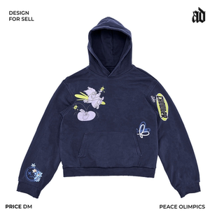 创意美潮青春美式 重磅 vintage设计感日常连帽卫衣 美式 厚重感