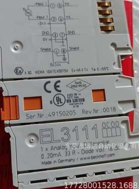 倍福BECKHOFF模块 EL3111 全新原装现货实拍议价