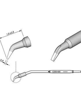 西班牙 JBC C250405 弯形烙铁头18x08 C250-405