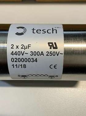 德国tesch滤波器穿心2X2uF 400V～300A 250V～02000034