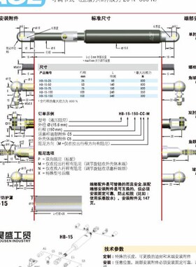 ACE缓冲器液压阻尼器MC225MH2美国ACE批发价格优费供应
