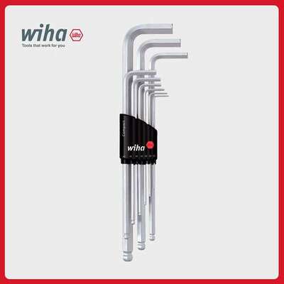 wiha威汉球头紧凑型L扳手01418内六角套装多功能短柄便携六方板子