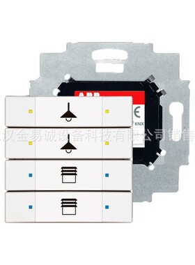 ABB i-bus 6127 德韵solo系列 4联8键 亮白色 6127/01-84-500