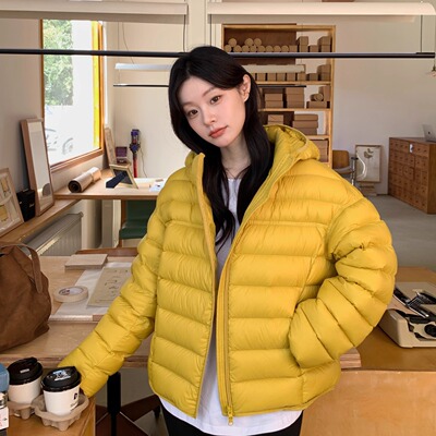 排骨羽绒服女短款95白鸭绒