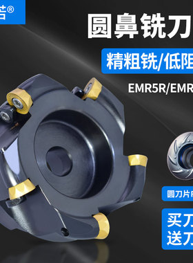 数控EMR圆鼻铣刀盘50R5平面精铣床刀盘加工中心80/160/63R6飞刀盘