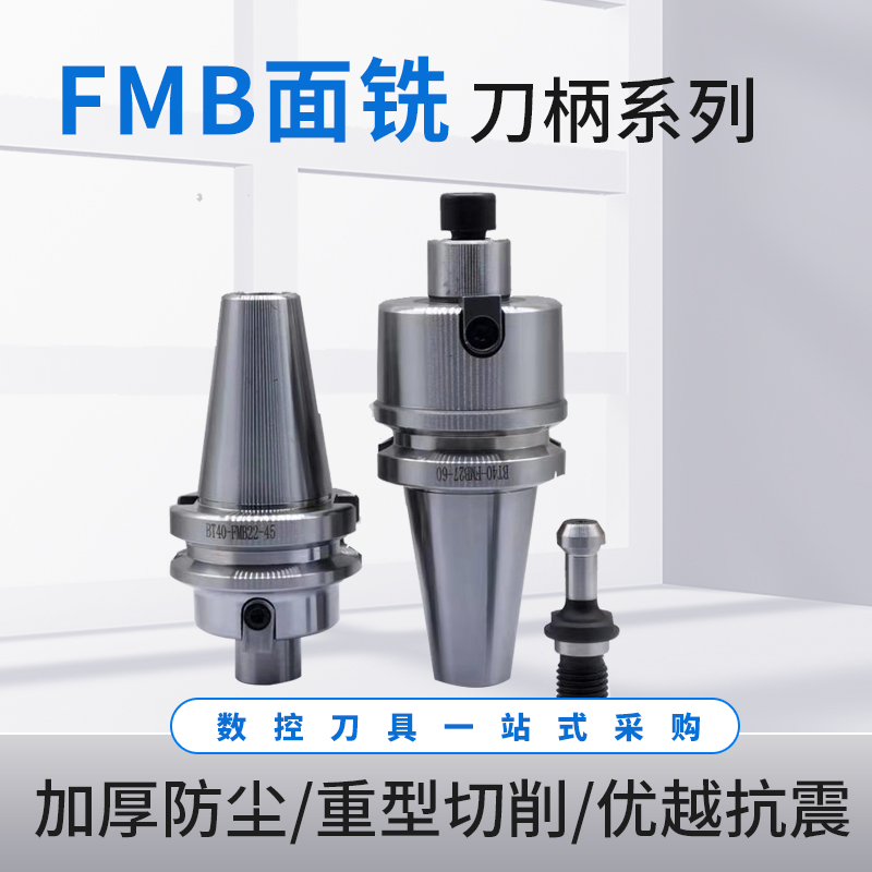 平面型数控刀柄BT40-FMB22-100L加工中心车床铣刀盘连接杆CNC刀具 标准件/零部件/工业耗材 刀柄/刀杆 原图主图