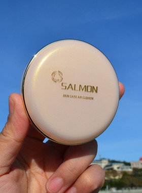 萨乐魅SALMON鲑鱼抗糖气垫cc霜隔离防嗮粉底霜持久遮瑕保湿控油