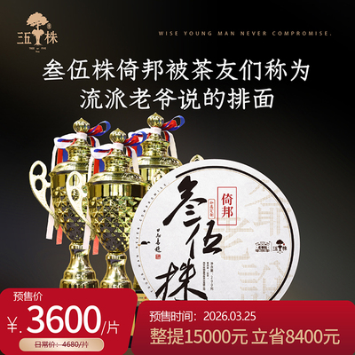 【老爷说不将就】2026年头春新茶叁伍株倚邦头春古树古六山纯料