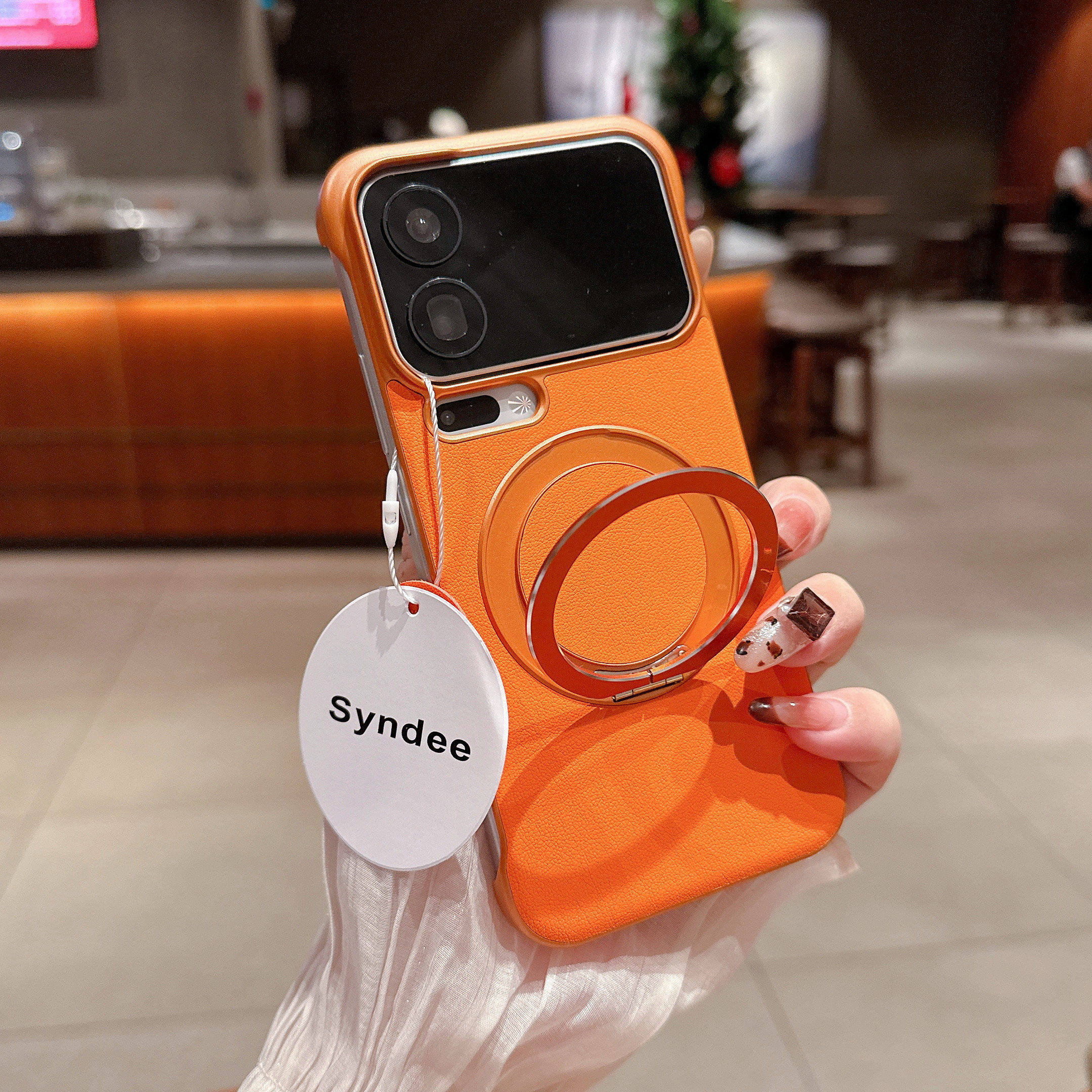 【甄选素皮】适用小米17promax手机壳新款Xiaomi15ultra磁吸支架无边框MIUI14pro半包保护套MI17por创意外壳