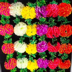 清明节祭祀花仿真菊花批发墓地祭祖墓碑花塑料花假花仿真菊花藤条