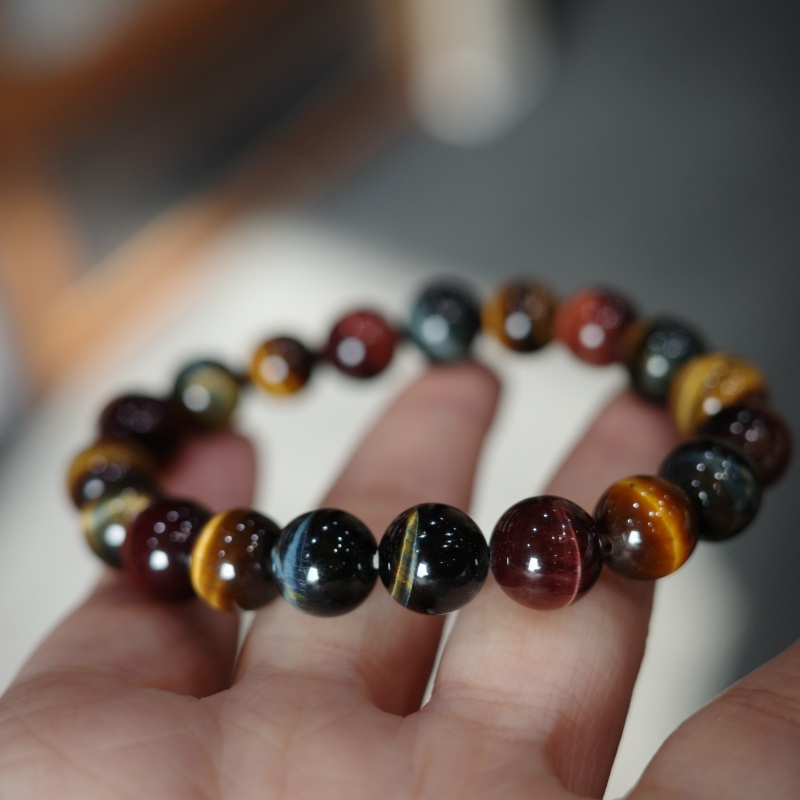 大仙的串儿美拉德闪电虎眼石手串