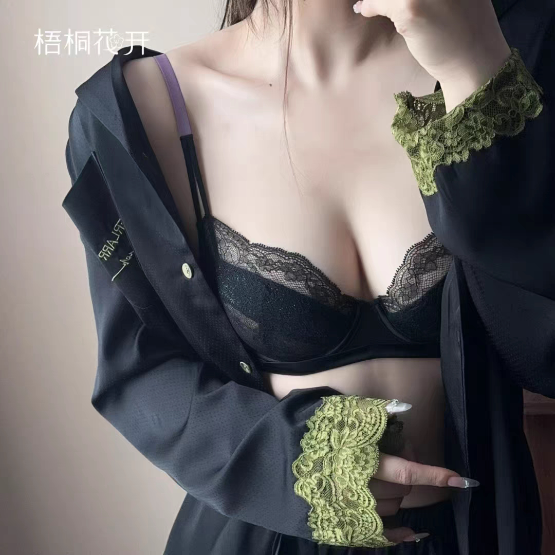 梧桐花开HN65214有钢圈内衣超薄BC杯水晶杯上托聚拢透气时尚文胸